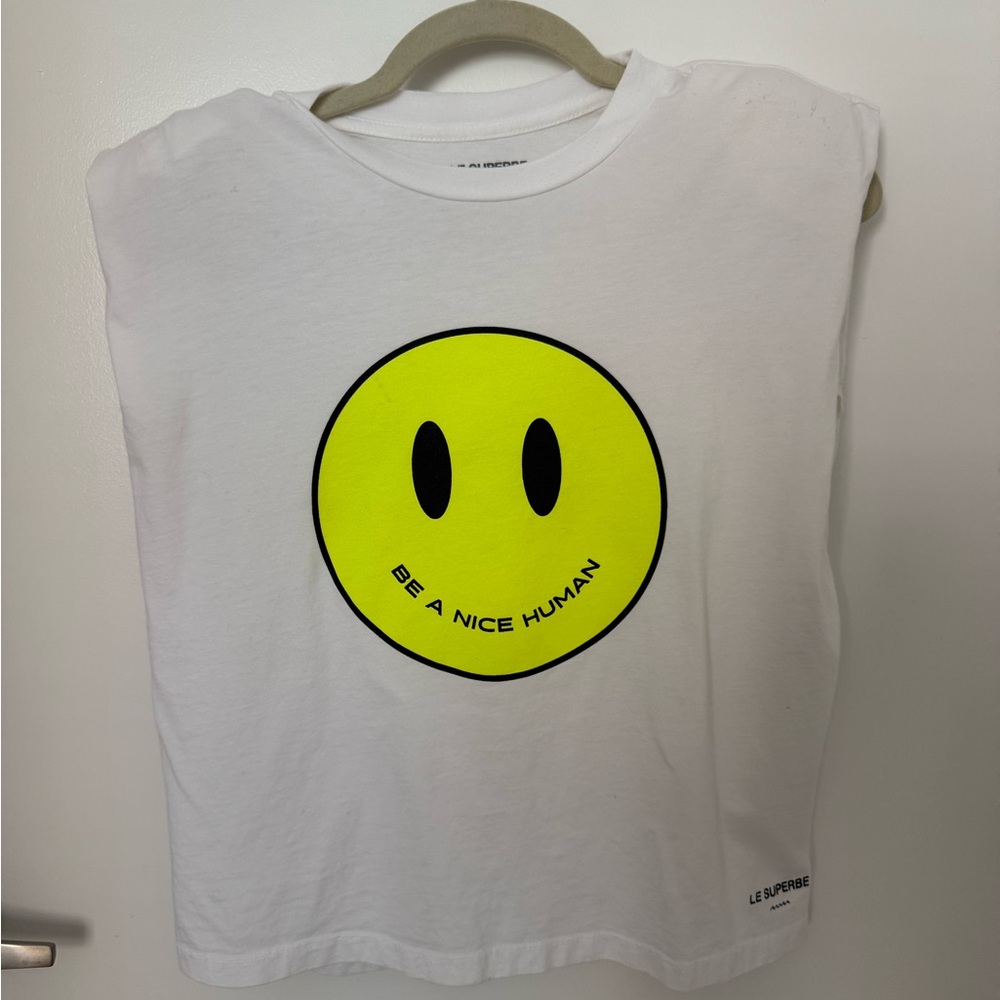 Le Superbe Be A Nice Human Muscle Tee